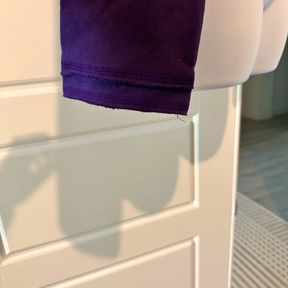 Niyama Sol Purple Cropped Long Sleeve Sweatshirt - Picture 2 of 4